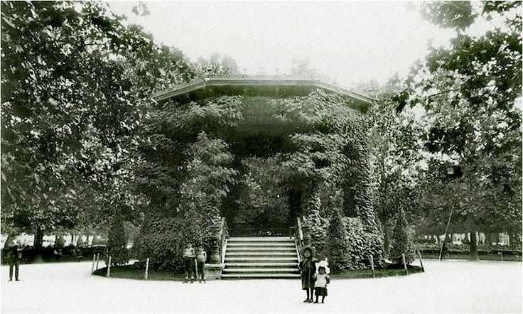 Zrinjevac 1905. godine, paviljon
